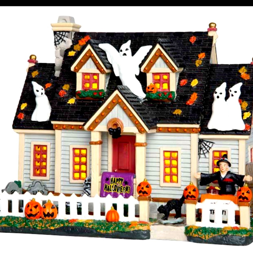 Spooky town Lemax Ghost Haunted House